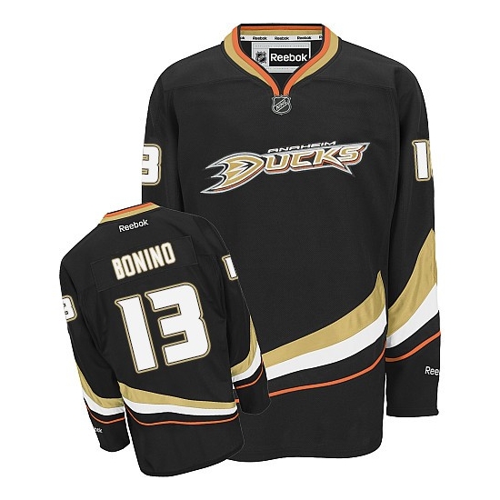 Nick Bonino Anaheim Ducks Authentic Home Reebok Jersey - Black
