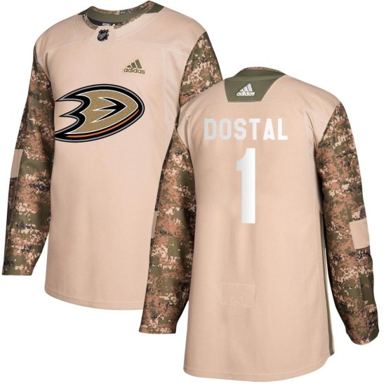 Lukas Dostal Anaheim Ducks Youth Authentic Veterans Day Practice Adidas Jersey - Camo