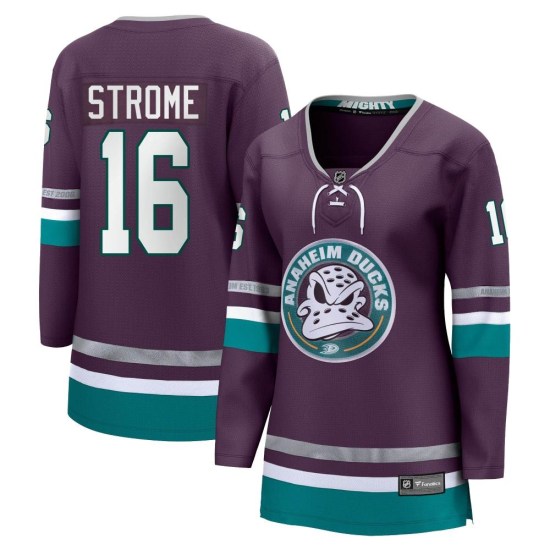 Ryan Strome Anaheim Ducks Women's Premier 30th Anniversary Breakaway Fanatics Branded Jersey - Purple