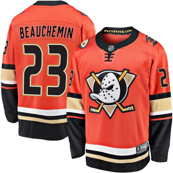 Francois Beauchemin Anaheim Ducks Premier Breakaway 2019/20 Alternate Fanatics Branded Jersey - Orange