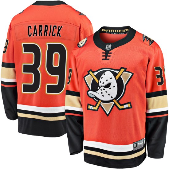 Sam Carrick Anaheim Ducks Premier Breakaway 2019/20 Alternate Fanatics Branded Jersey - Orange