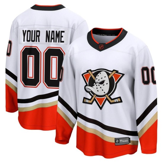 Custom Anaheim Ducks Breakaway Custom Special Edition 2.0 Fanatics Branded Jersey - White