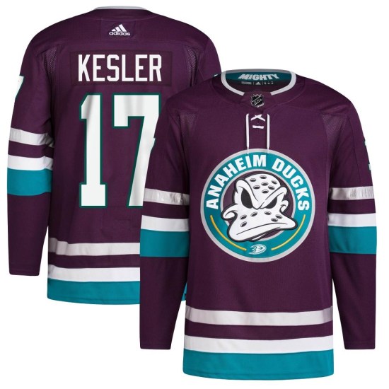 Ryan Kesler Anaheim Ducks Authentic 30th Anniversary Primegreen Adidas Jersey - Purple