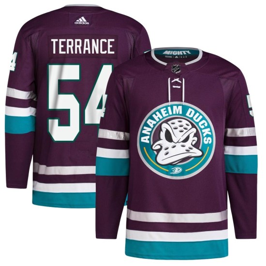 Carey Terrance Anaheim Ducks Authentic 30th Anniversary Primegreen Adidas Jersey - Purple