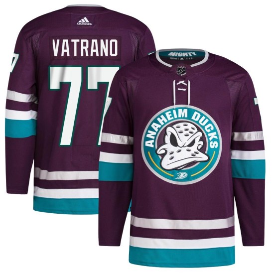 Frank Vatrano Anaheim Ducks Authentic 30th Anniversary Primegreen Adidas Jersey - Purple