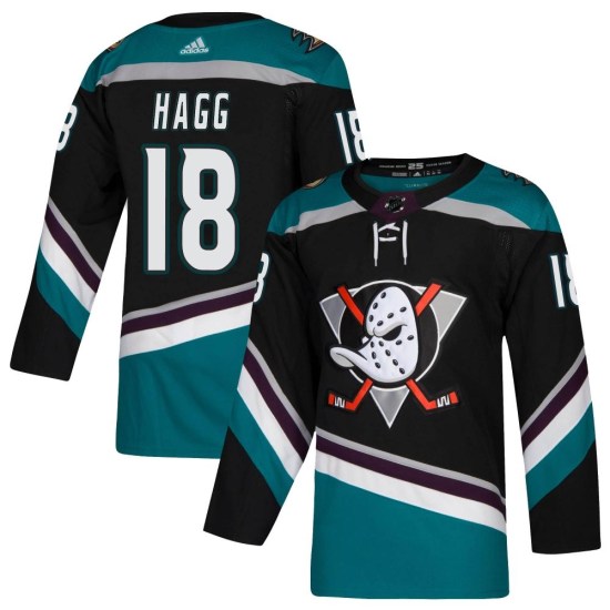 Robert Hagg Anaheim Ducks Youth Authentic Teal Alternate Adidas Jersey - Black