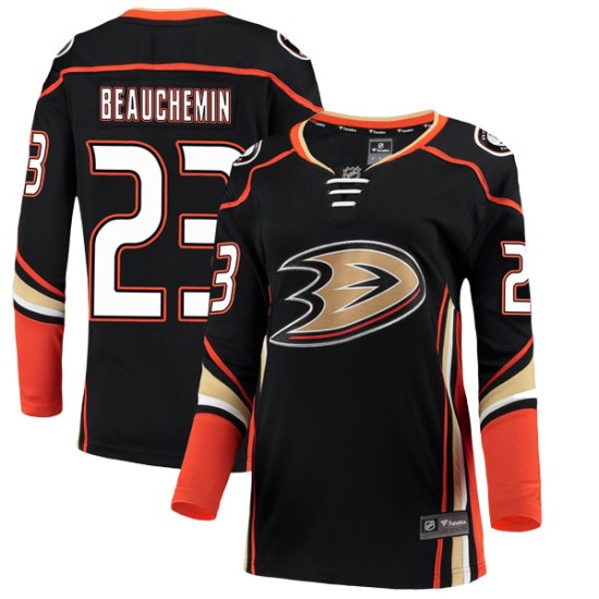 Francois Beauchemin Anaheim Ducks Women's Authentic Home Fanatics Branded Jersey - Black