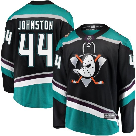 Ross Johnston Anaheim Ducks Breakaway Alternate Fanatics Branded Jersey - Black
