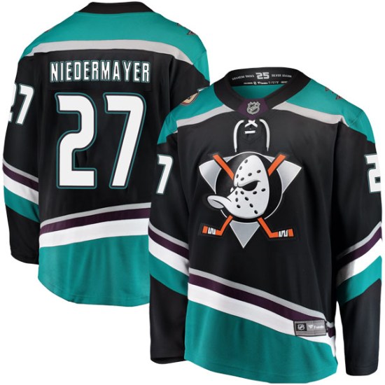 Scott Niedermayer Anaheim Ducks Breakaway Alternate Fanatics Branded Jersey - Black