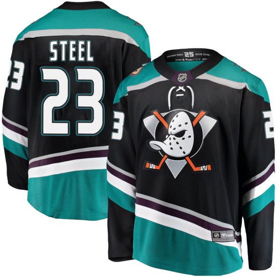 Sam Steel Anaheim Ducks Breakaway Alternate Fanatics Branded Jersey - Black