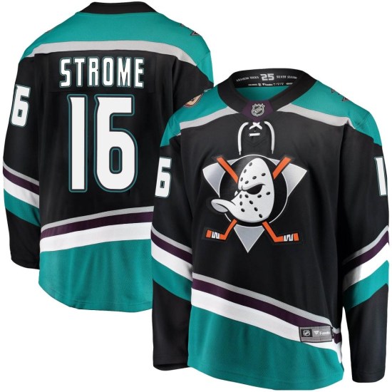 Ryan Strome Anaheim Ducks Breakaway Alternate Fanatics Branded Jersey - Black
