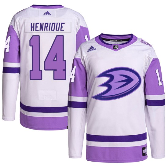 Adam Henrique Anaheim Ducks Authentic Hockey Fights Cancer Primegreen Adidas Jersey - White/Purple