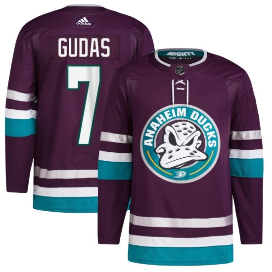 Radko Gudas Anaheim Ducks Youth Authentic 30th Anniversary Primegreen Adidas Jersey - Purple