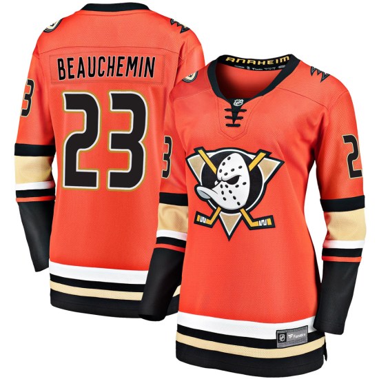 Francois Beauchemin Anaheim Ducks Women's Premier Breakaway 2019/20 Alternate Fanatics Branded Jersey - Orange