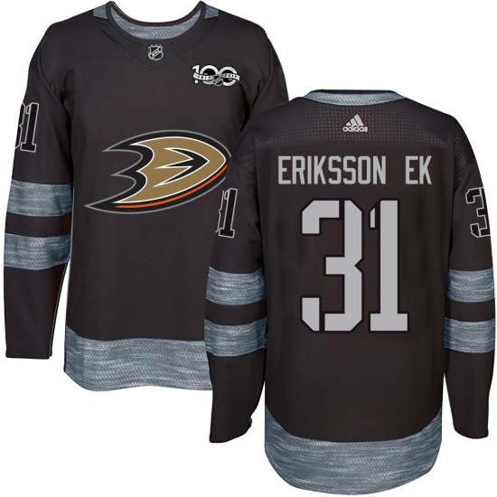 Olle Eriksson Ek Anaheim Ducks Authentic 1917-2017 100th Anniversary Jersey - Black