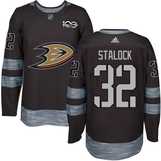 Alex Stalock Anaheim Ducks Authentic 1917-2017 100th Anniversary Jersey - Black