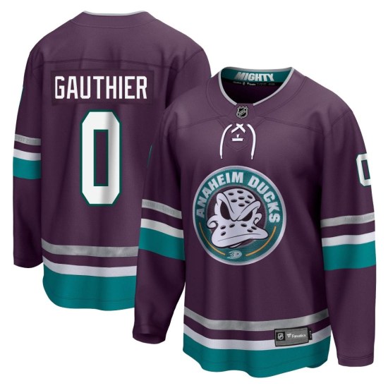 Cutter Gauthier Anaheim Ducks Premier 30th Anniversary Breakaway Fanatics Branded Jersey - Purple