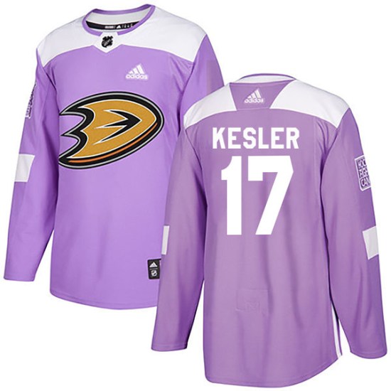 Ryan Kesler Anaheim Ducks Authentic Fights Cancer Practice Adidas Jersey - Purple