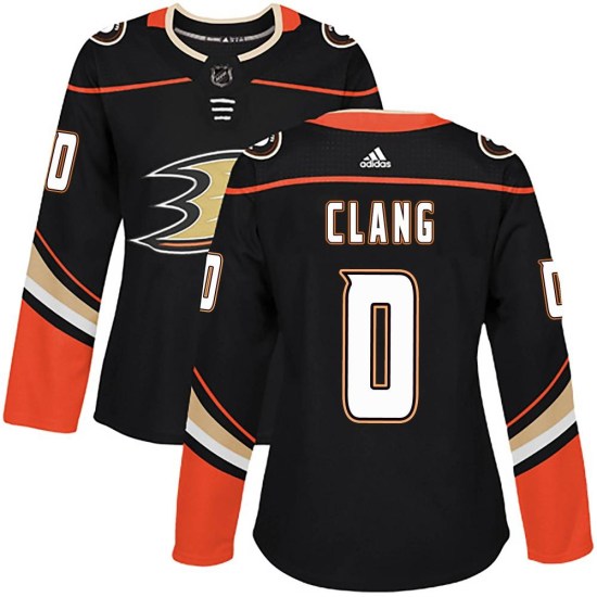 Calle Clang Anaheim Ducks Women's Authentic Home Adidas Jersey - Black