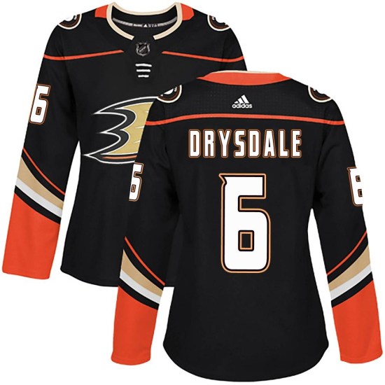 Jamie Drysdale Anaheim Ducks Women's Authentic Home Adidas Jersey - Black