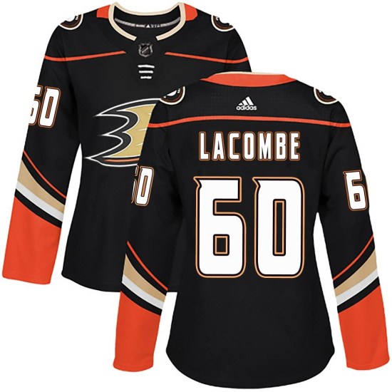 Jackson LaCombe Anaheim Ducks Women's Authentic Home Adidas Jersey - Black