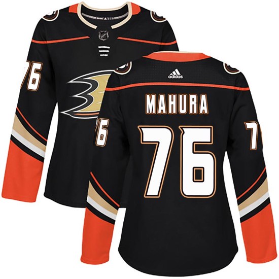 Josh Mahura Anaheim Ducks Women's Authentic Home Adidas Jersey - Black