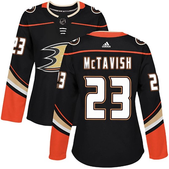 Mason McTavish Anaheim Ducks Women's Authentic Home Adidas Jersey - Black