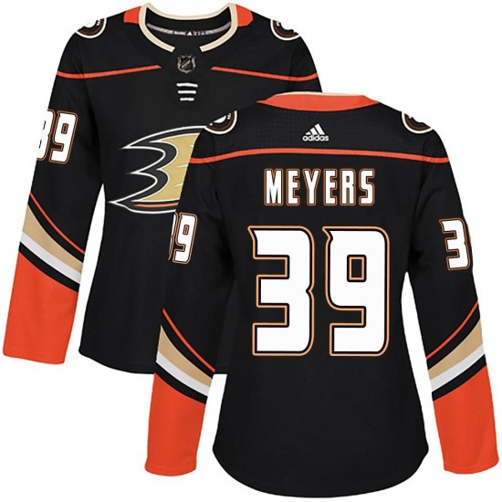 Ben Meyers Anaheim Ducks Women's Authentic Home Adidas Jersey - Black
