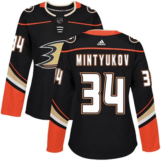 Pavel Mintyukov Anaheim Ducks Women's Authentic Home Adidas Jersey - Black