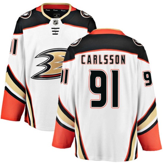 Leo Carlsson Anaheim Ducks Breakaway Away Fanatics Branded Jersey - White