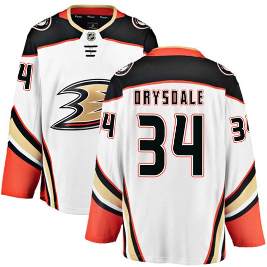 Jamie Drysdale Anaheim Ducks Breakaway Away Fanatics Branded Jersey - White