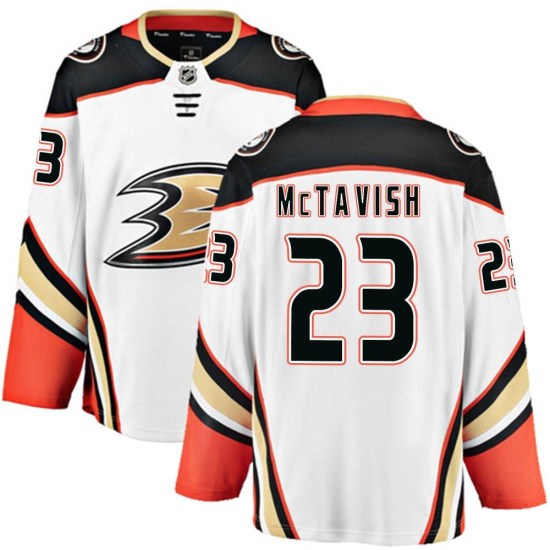 Mason McTavish Anaheim Ducks Breakaway Away Fanatics Branded Jersey - White