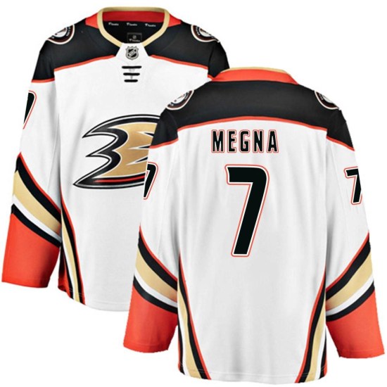 Jayson Megna Anaheim Ducks Breakaway Away Fanatics Branded Jersey - White