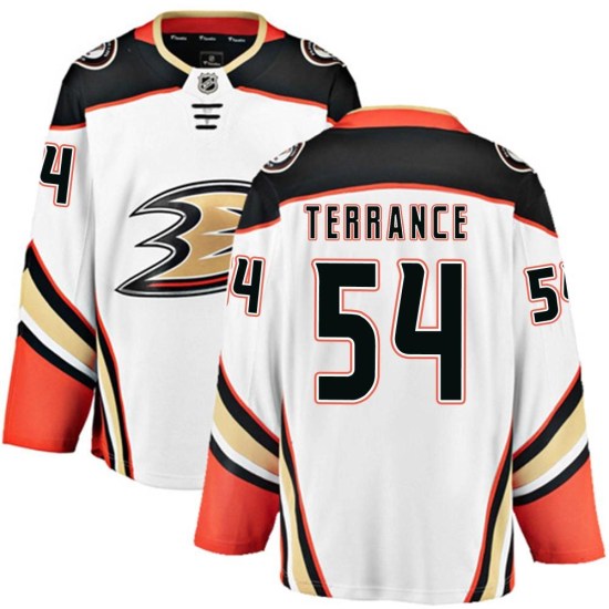 Carey Terrance Anaheim Ducks Breakaway Away Fanatics Branded Jersey - White