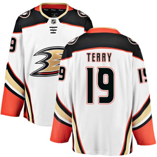 Troy Terry Anaheim Ducks Breakaway Away Fanatics Branded Jersey - White