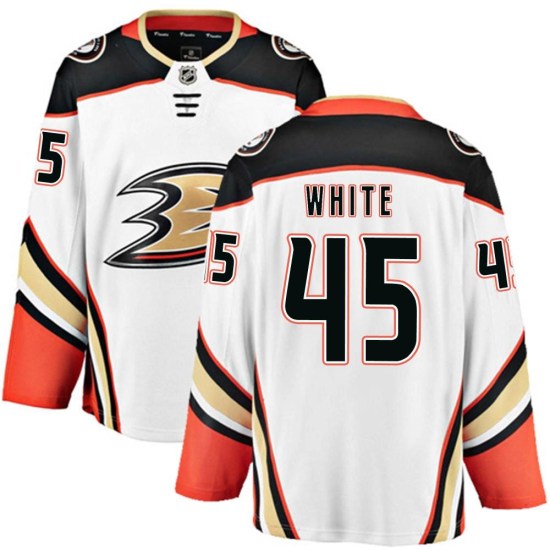 Colton White Anaheim Ducks Breakaway Away Fanatics Branded Jersey - White