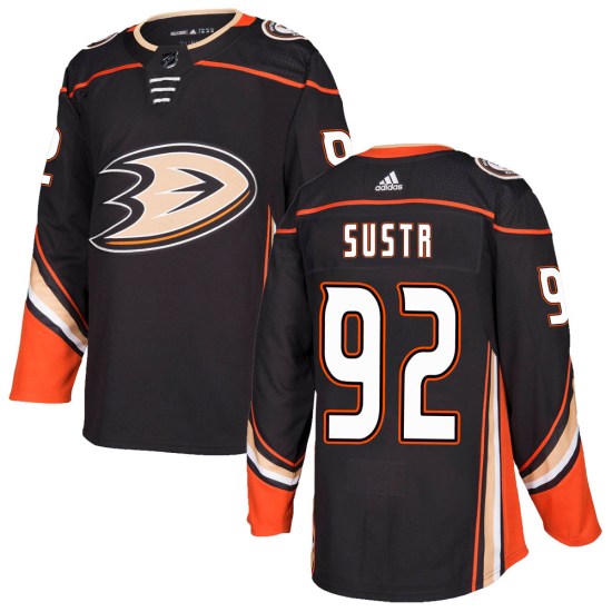 Andrej Sustr Anaheim Ducks Youth Authentic Home Adidas Jersey - Black