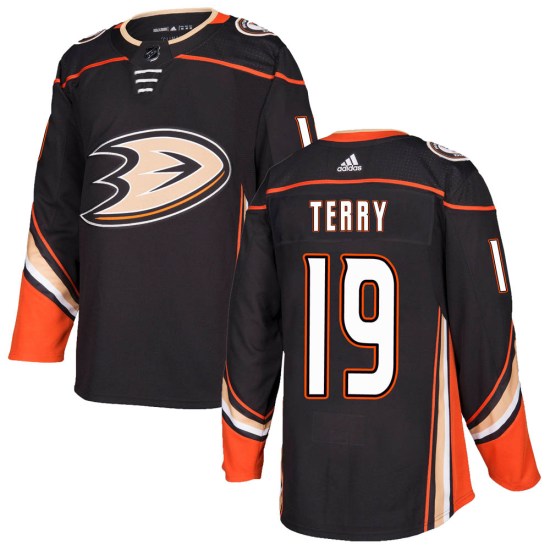 Troy Terry Anaheim Ducks Youth Authentic Home Adidas Jersey - Black