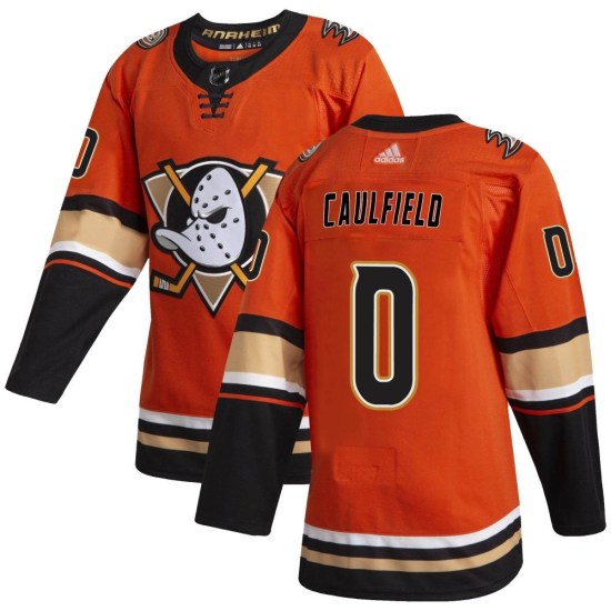 Judd Caulfield Anaheim Ducks Authentic Alternate Adidas Jersey - Orange