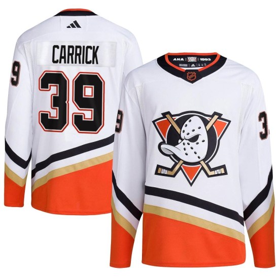 Sam Carrick Anaheim Ducks Youth Authentic Reverse Retro 2.0 Adidas Jersey - White