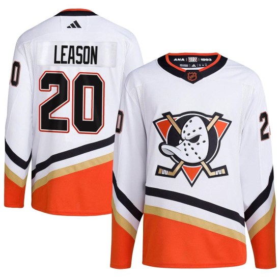Brett Leason Anaheim Ducks Youth Authentic Reverse Retro 2.0 Adidas Jersey - White