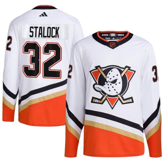 Alex Stalock Anaheim Ducks Youth Authentic Reverse Retro 2.0 Adidas Jersey - White