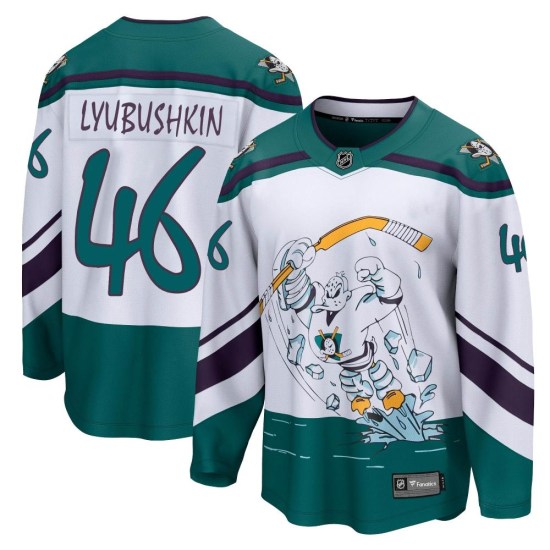 Ilya Lyubushkin Anaheim Ducks Youth Breakaway 2020/21 Special Edition Fanatics Branded Jersey - White