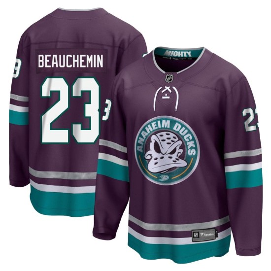 Francois Beauchemin Anaheim Ducks Youth Premier 30th Anniversary Breakaway Fanatics Branded Jersey - Purple