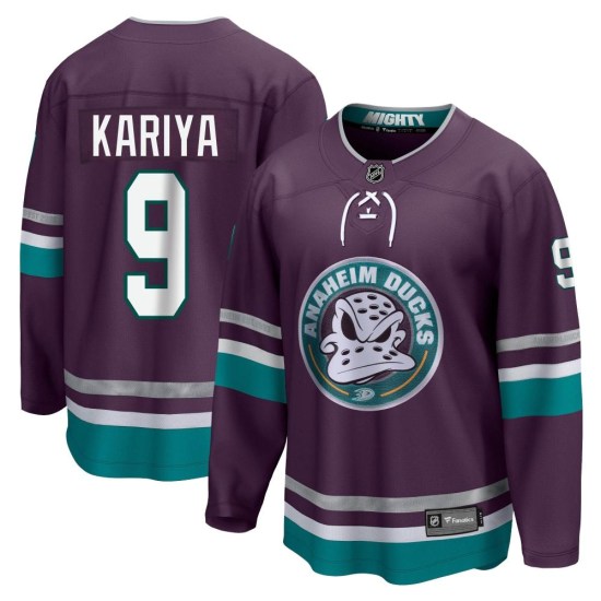 Paul Kariya Anaheim Ducks Youth Premier 30th Anniversary Breakaway Fanatics Branded Jersey - Purple