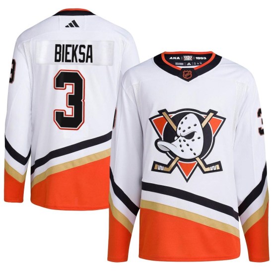 Kevin Bieksa Anaheim Ducks Authentic Reverse Retro 2.0 Adidas Jersey - White