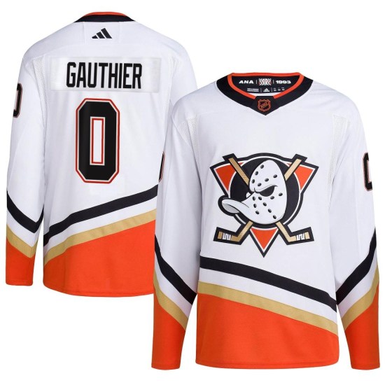 Cutter Gauthier Anaheim Ducks Authentic Reverse Retro 2.0 Adidas Jersey - White