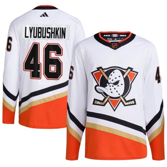 Ilya Lyubushkin Anaheim Ducks Authentic Reverse Retro 2.0 Adidas Jersey - White