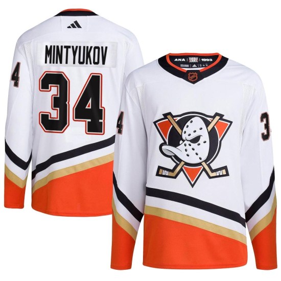 Pavel Mintyukov Anaheim Ducks Authentic Reverse Retro 2.0 Adidas Jersey - White