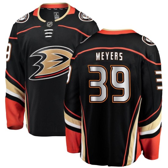Ben Meyers Anaheim Ducks Youth Breakaway Home Fanatics Branded Jersey - Black